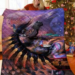 Horse Native Quilt Qqt and Home Decor