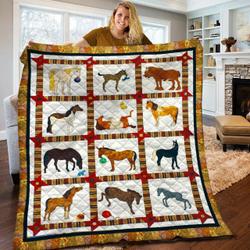 Horse Quilt Blanket BBB110209NB and Home Decor
