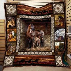 Horse Quilt Blanket Dhc1402684Td and Home Decor