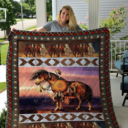 Horse - Quilt Native America and Home Decor