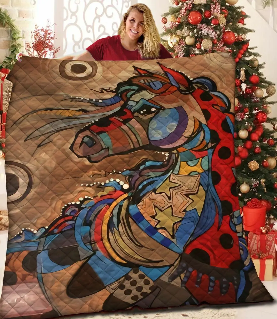 Horse Quilt Pii and Home Decor