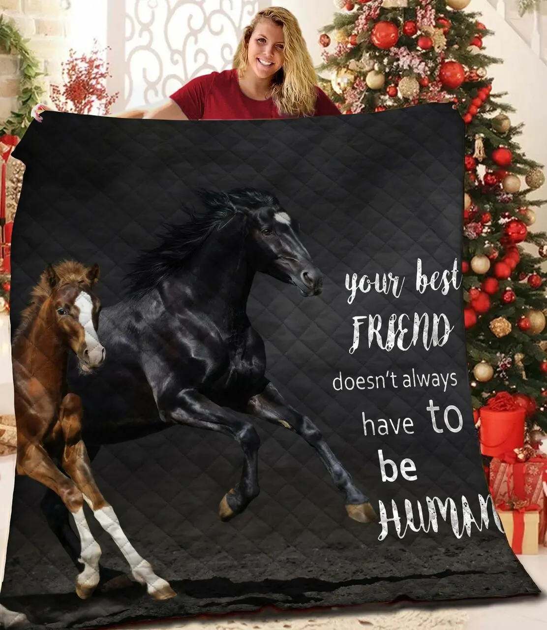 Horse Quilt Pjc and Home Decor