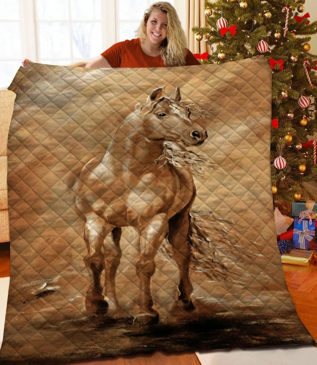 Horse Quilt Pjr and Home Decor