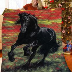 Horse Quilt Pqf and Home Decor