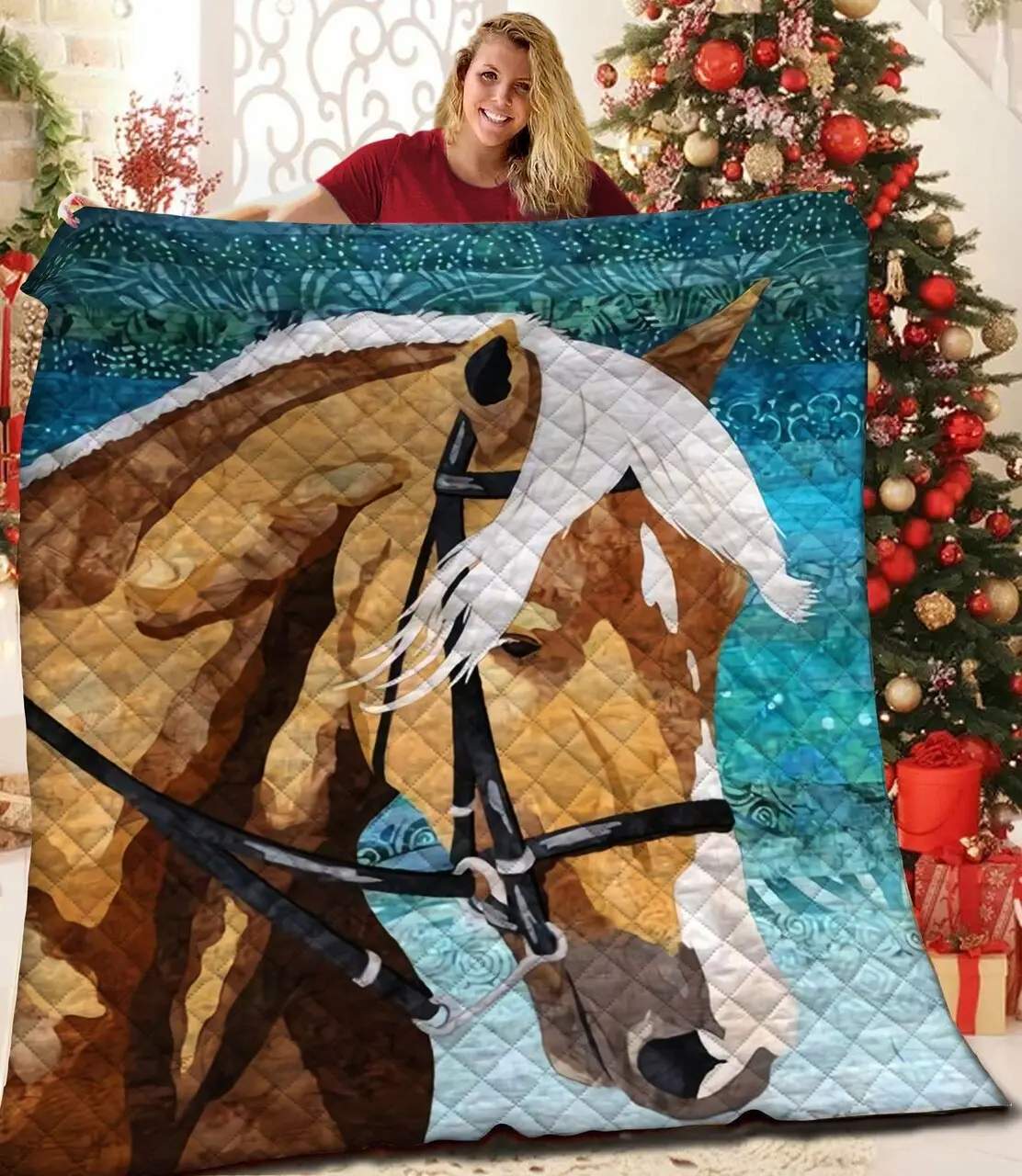 Horse Quilt Qaz and Home Decor