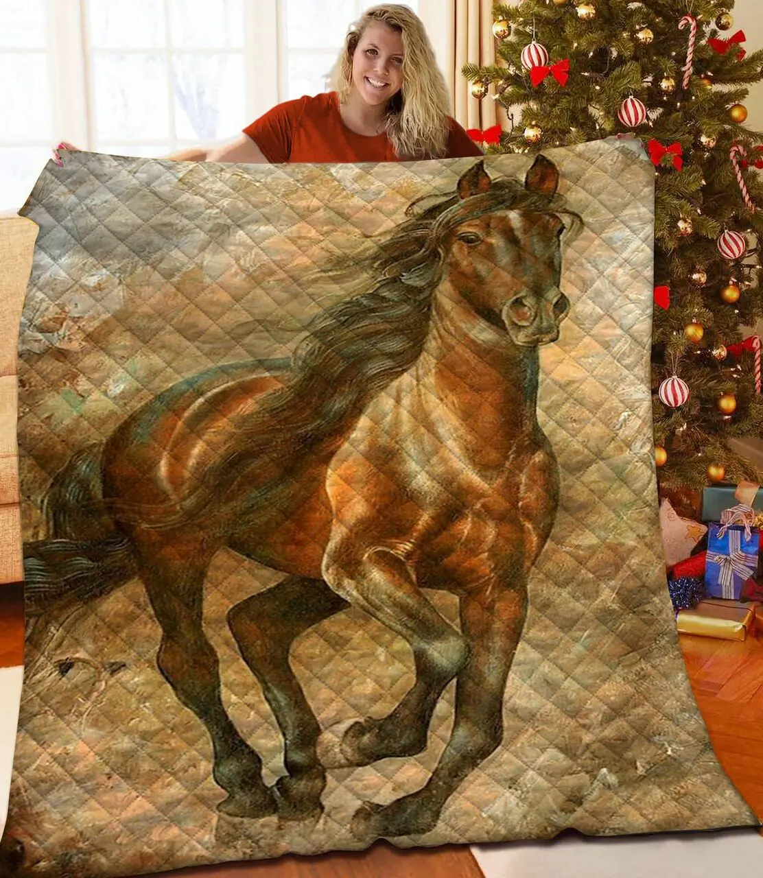 Horse Quilt Qdw and Home Decor