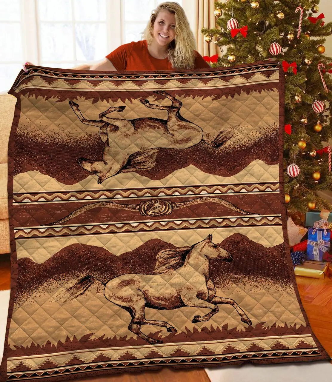 Horse Quilt Sxa and Home Decor