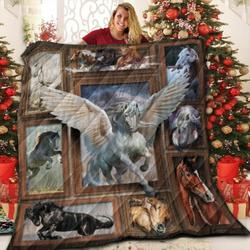 Horse Reality Love Mer 3D Customized Quilt and Home Decor