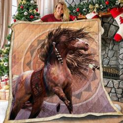 Horse So Kool Love 3D Customized Quilt and Home Decor