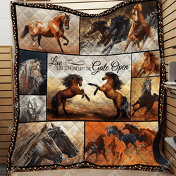 Horse Stone Cold Quilt Blanket Dhc020120802Td and Home Decor