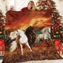 Horse The Lovers 3D Customized Quilt and Home Decor