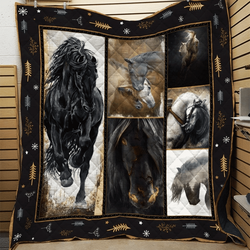 Horse Too Good At Goodbyes Quilt Blanket DHC020120792TD and Home Decor