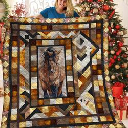 Horse V14 Ten 3D Customized Quilt and Home Decor