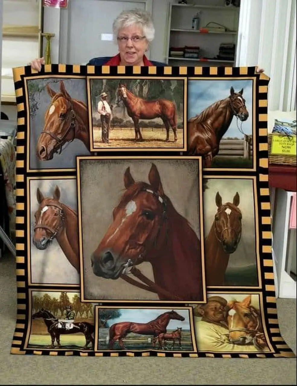 Horse Vcb Quilt Derqbg and Home Decor
