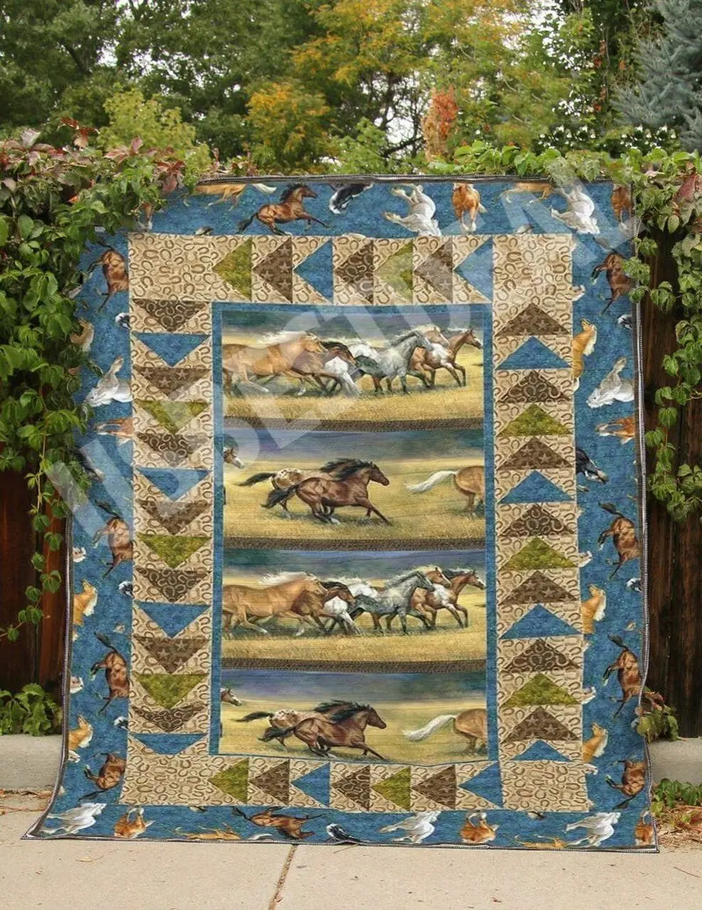 Horse Vcb Quilt Derqxd and Home Decor