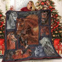 Horse Vibe JK Love 3D Customized Quilt and Home Decor