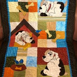 Hound Dog Hur Quilt tk and Home Decor
