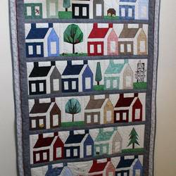 Houses Cla1910326Q Quilt Blanket and Home Decor
