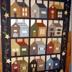Houses Cla1910333Q Quilt Blanket and Home Decor