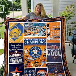 Houston Astros 3 Quilt Blanket and Home Decor