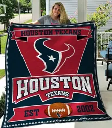 Houston Texans Quilt Blanket 06 and Home Decor
