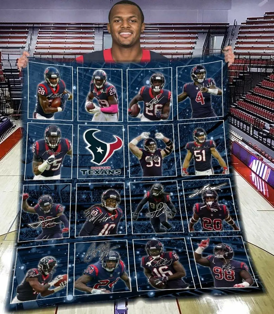 Houston Texans Quilt Blanket Bs988 and Home Decor