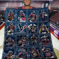 Houston Texans Quilt Blanket Bs988 and Home Decor