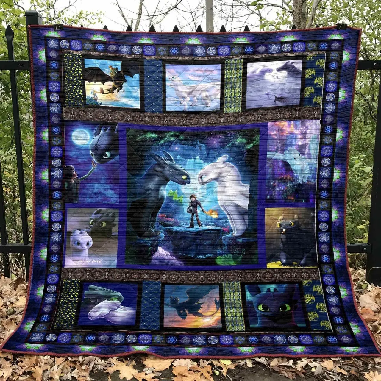 How To Train Your Dragon Blanket Th1607 Quilt and Home Decor