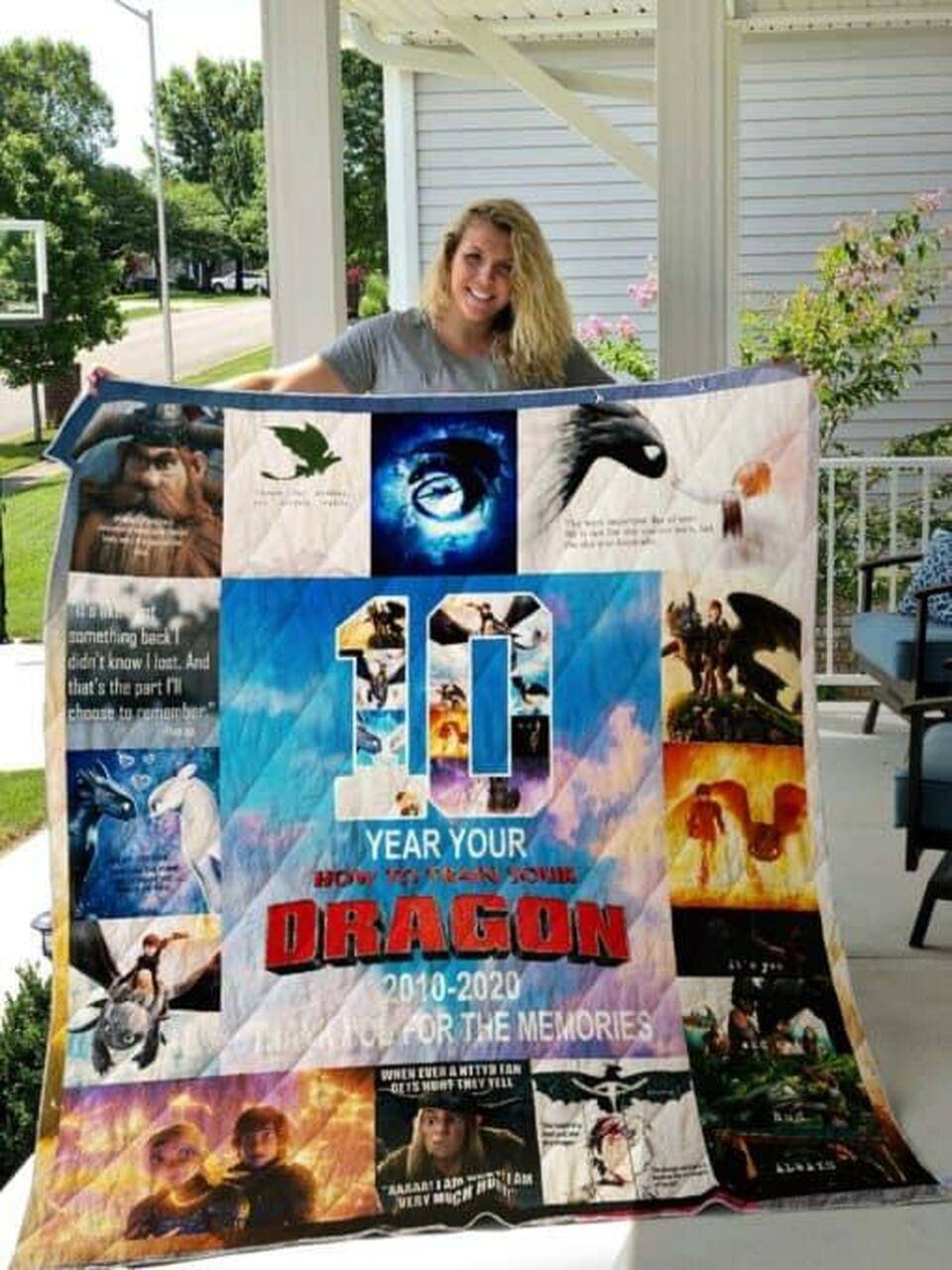 How To Train Your Dragon Quilt Blanket Quilt and Home Decor