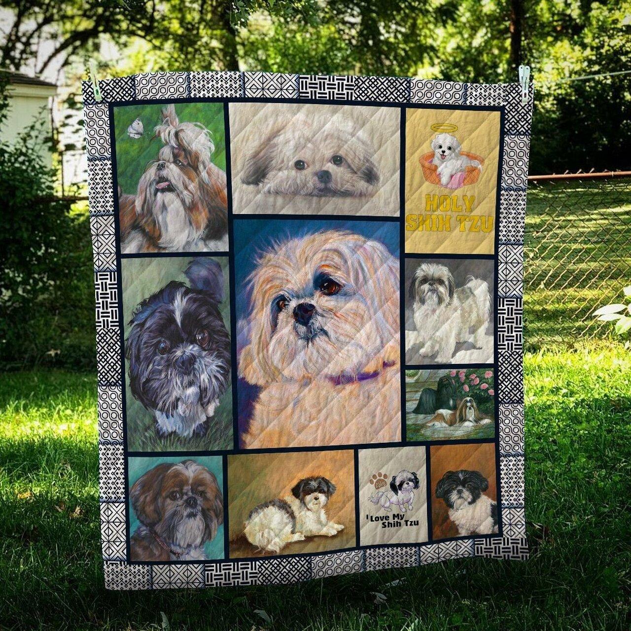 Hq Shih Tzu Quilt Blanket Dhc09122240Dd and Home Decor