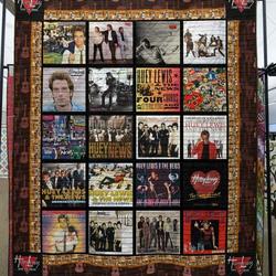 Huey Lewis And The News Memories Quilt Blanket Kl30  Quilt and Home Decor