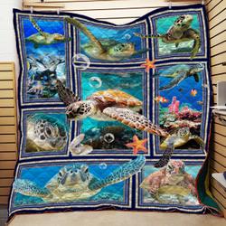 Huge Turtle Lover Quilt and Home Decor
