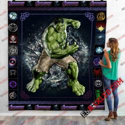 Hulk Marvel Infinity War End Game 3D Customized Quilt Blanket and Home Decor
