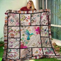 Humming Bird My Memory About Us NTTH011298 3D Customized Quilt and Home Decor