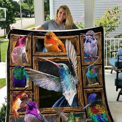 Hummingbird Birds As Friends Quilt Blanket Dhc03011595Dd and Home Decor