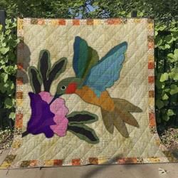 Hummingbird Ml270517 Quilt Blanket and Home Decor