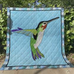Hummingbird Ml280516 Quilt Blanket and Home Decor