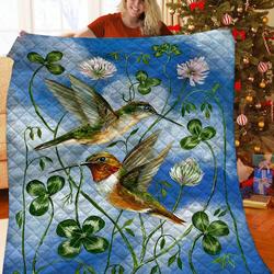 Hummingbird Quilt Nnf and Home Decor