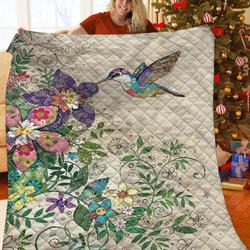 Hummingbird Quilt Nqc and Home Decor