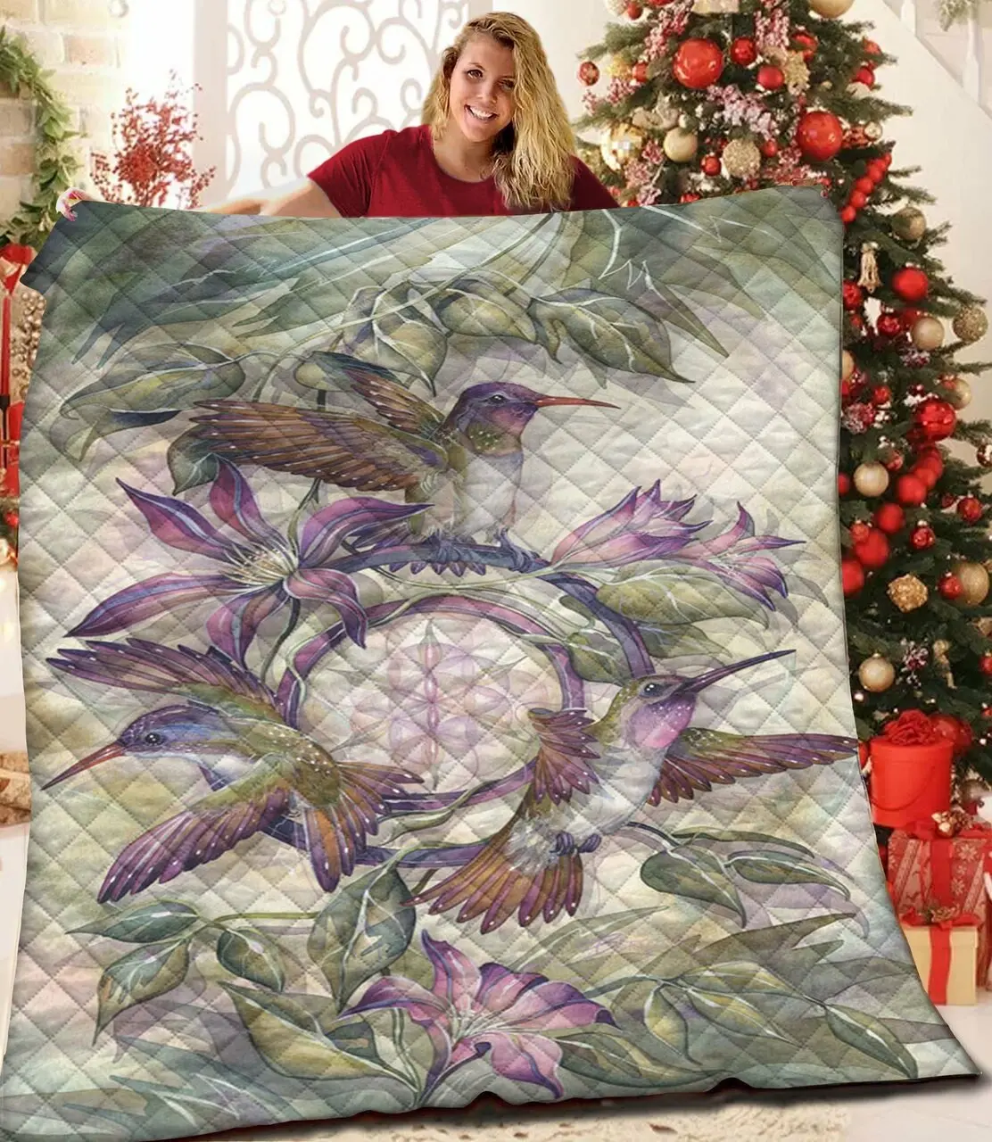 Hummingbird Quilt Reu and Home Decor