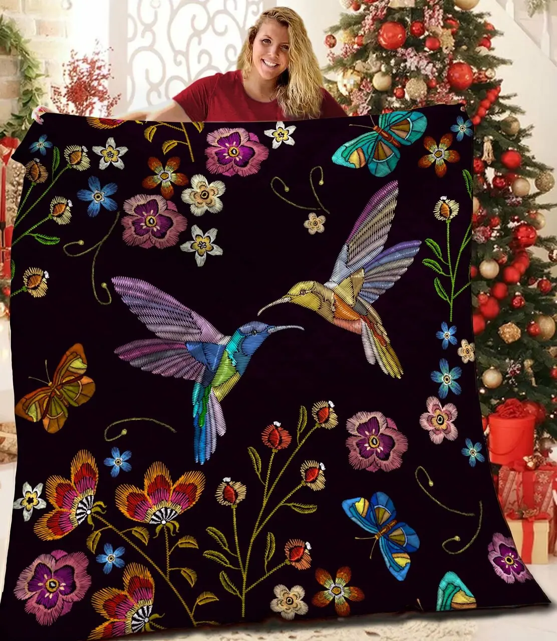 Hummingbird Quilt Rfe and Home Decor