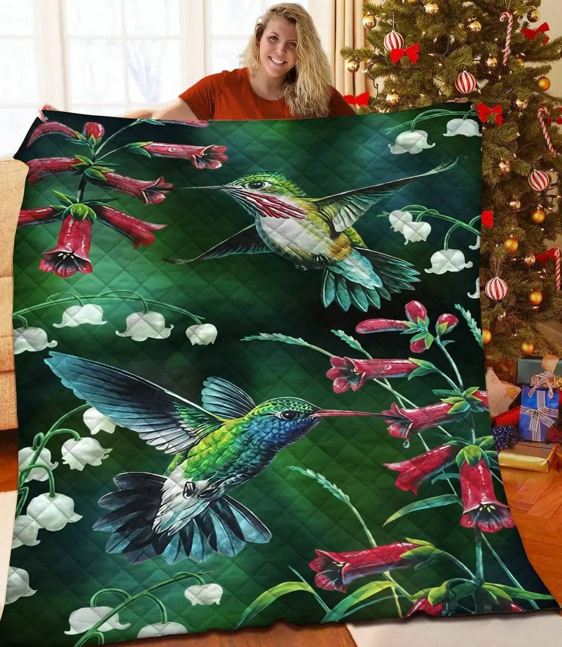 Hummingbird Quilt Rft and Home Decor