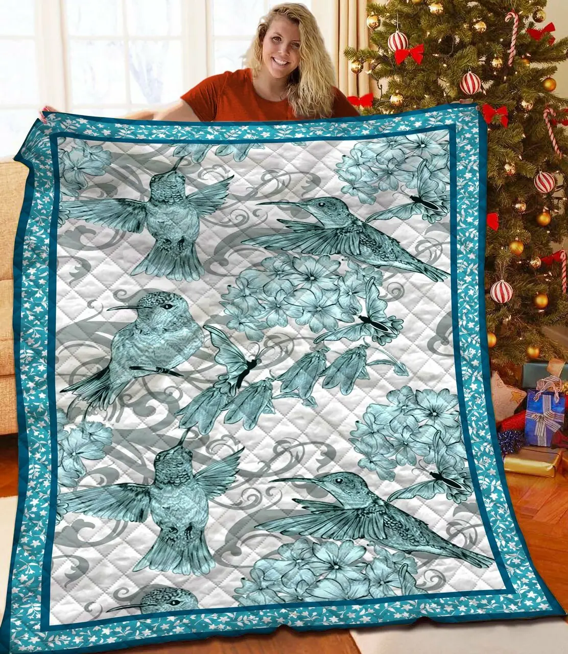 Hummingbird Quilt Rgn and Home Decor