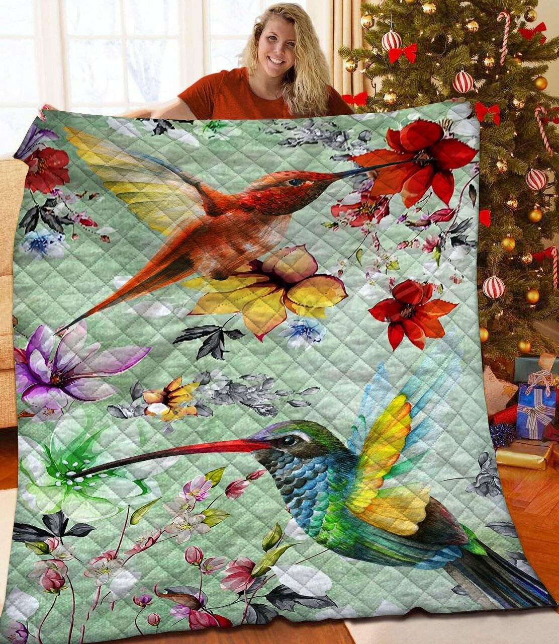 Hummingbird Quilt Rgs and Home Decor