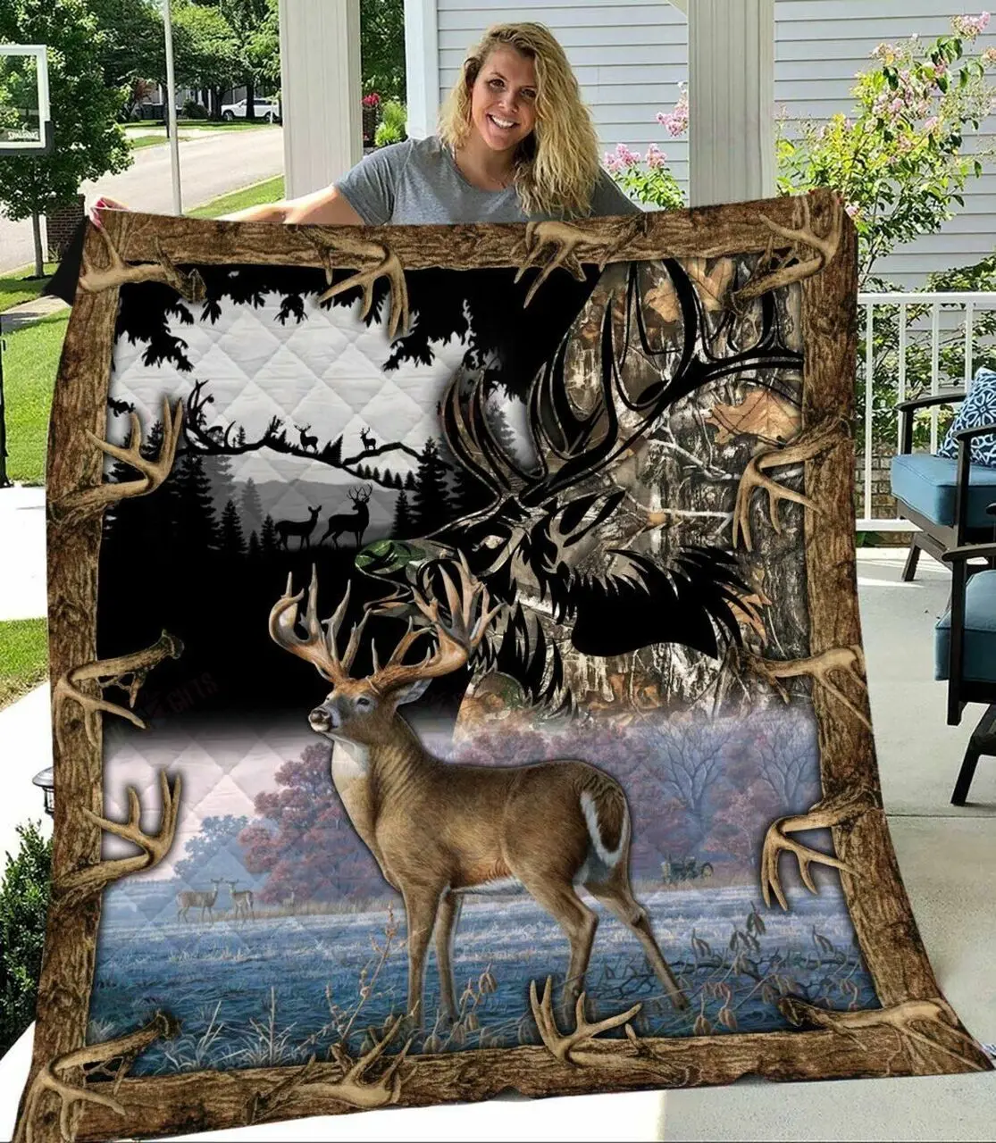Huntaholic Like Quilt Blanket and Home Decor