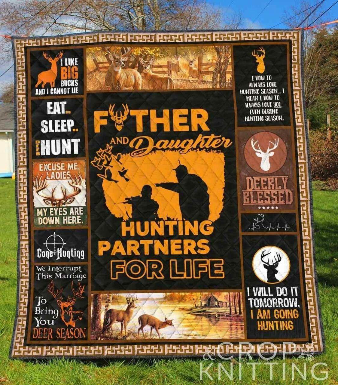 Hunting 2 Blanket Th1307 Quilt and Home Decor
