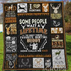 Hunting 4 Blanket Th1307 Quilt and Home Decor