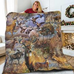 Hunting All 3D Customized Quilt and Home Decor