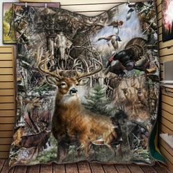 Hunting Be Cool 3D Customized Quilt and Home Decor