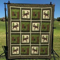 Hunting Bi060705B Tbg Quilt Blanket and Home Decor